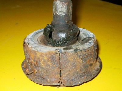 Alter Bremsabstützung